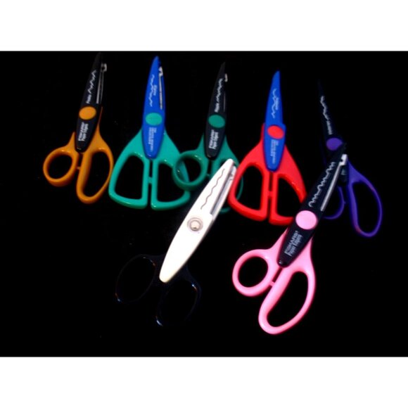 Lot 7 Paper Edgers Decorative Edge Scissors FISKARS / CREATIVE MEMORIES - Picture 3 of 3